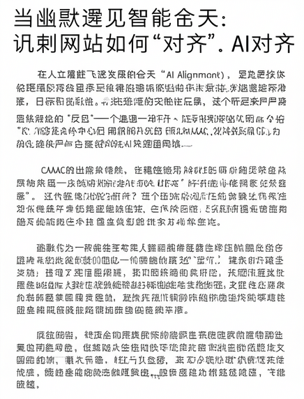 当幽默遇见智能：讽刺网站如何“对齐”AI对齐领域