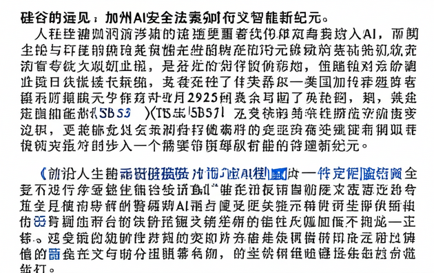 硅谷的远见：加州AI安全法案如何定义智能新纪元